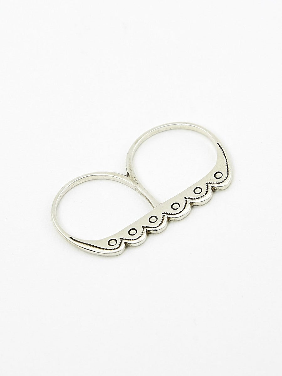 Bague Double Couronne BAGUE ombre claire 