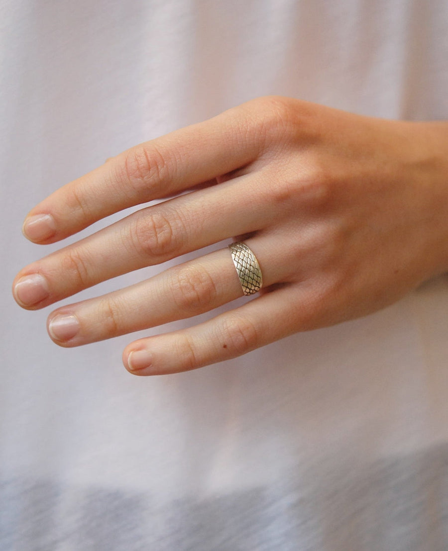 Bague Ecaille ronde BAGUE ombre claire 