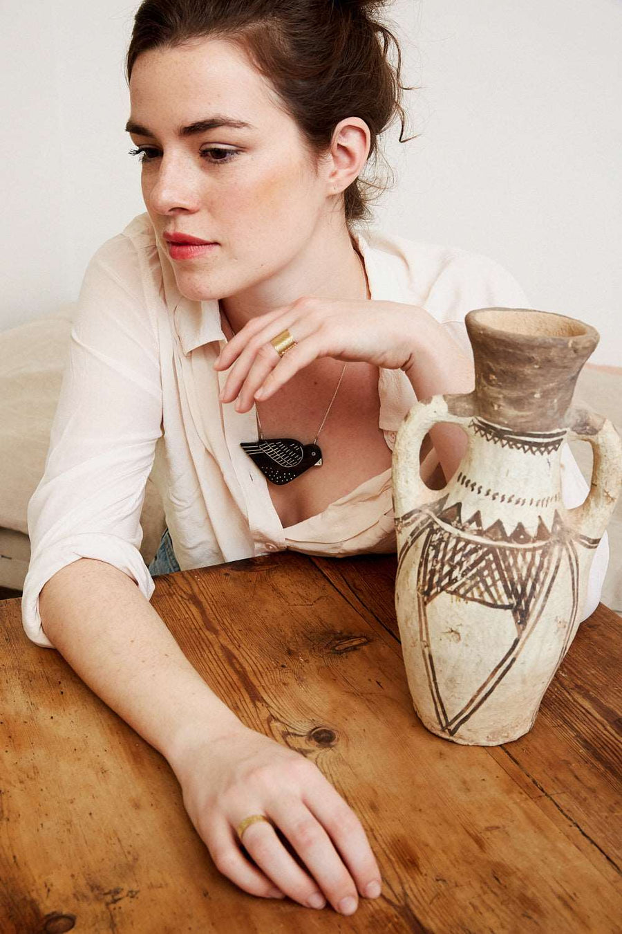 Bague Fine Flèche vermeil BAGUE ombre claire 