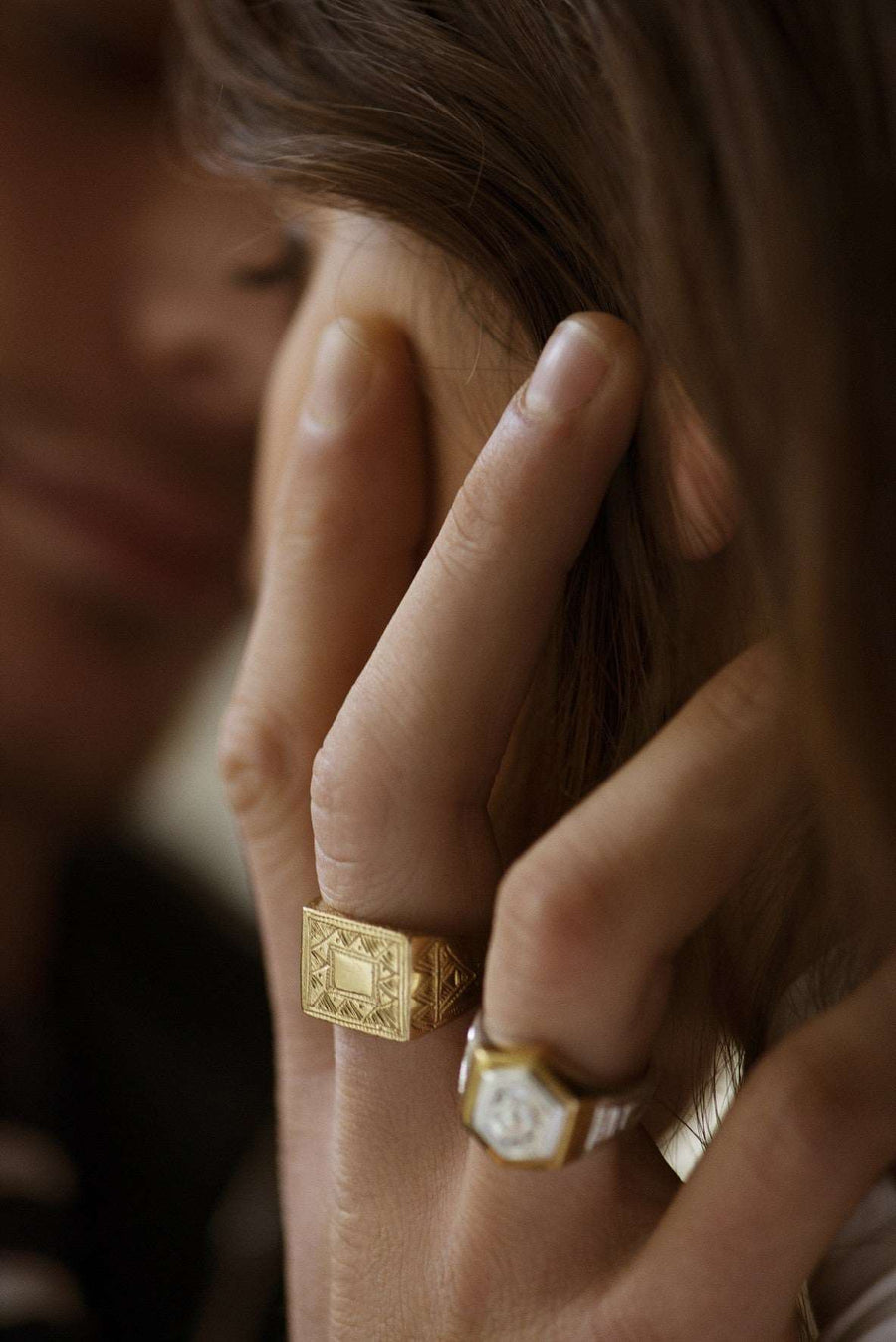 Bague LOUIS vermeil BAGUE ombre claire 