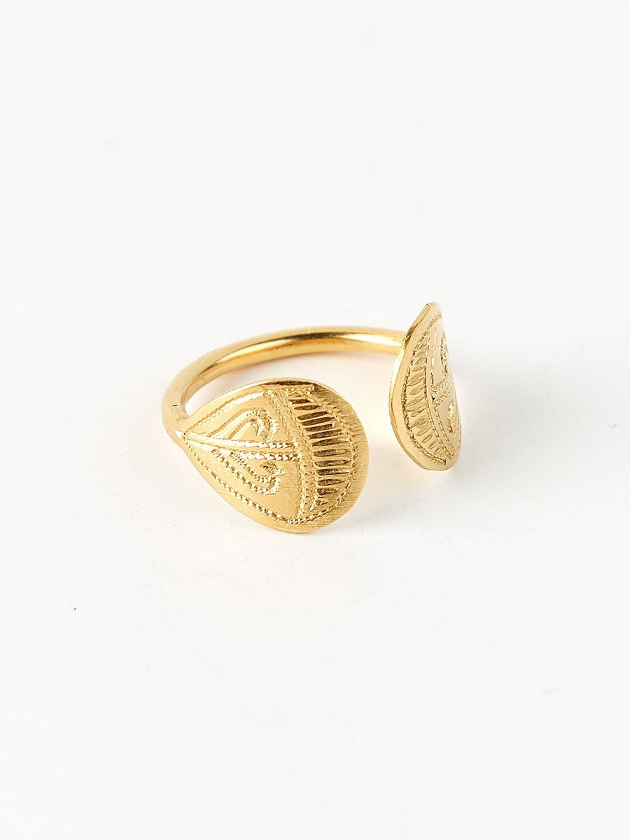 Bague palmette vermeil BAGUE ombre claire