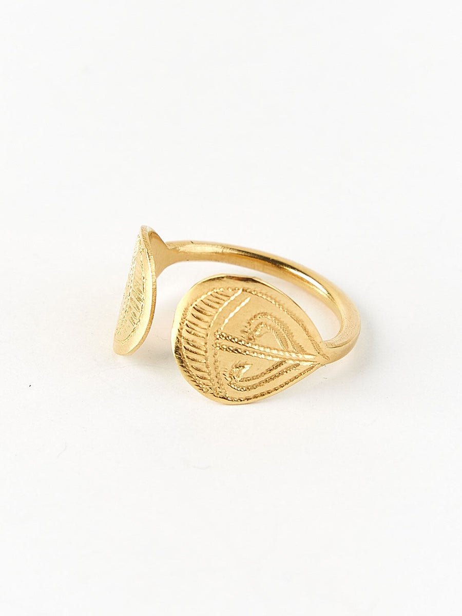 Bague palmette vermeil BAGUE ombre claire