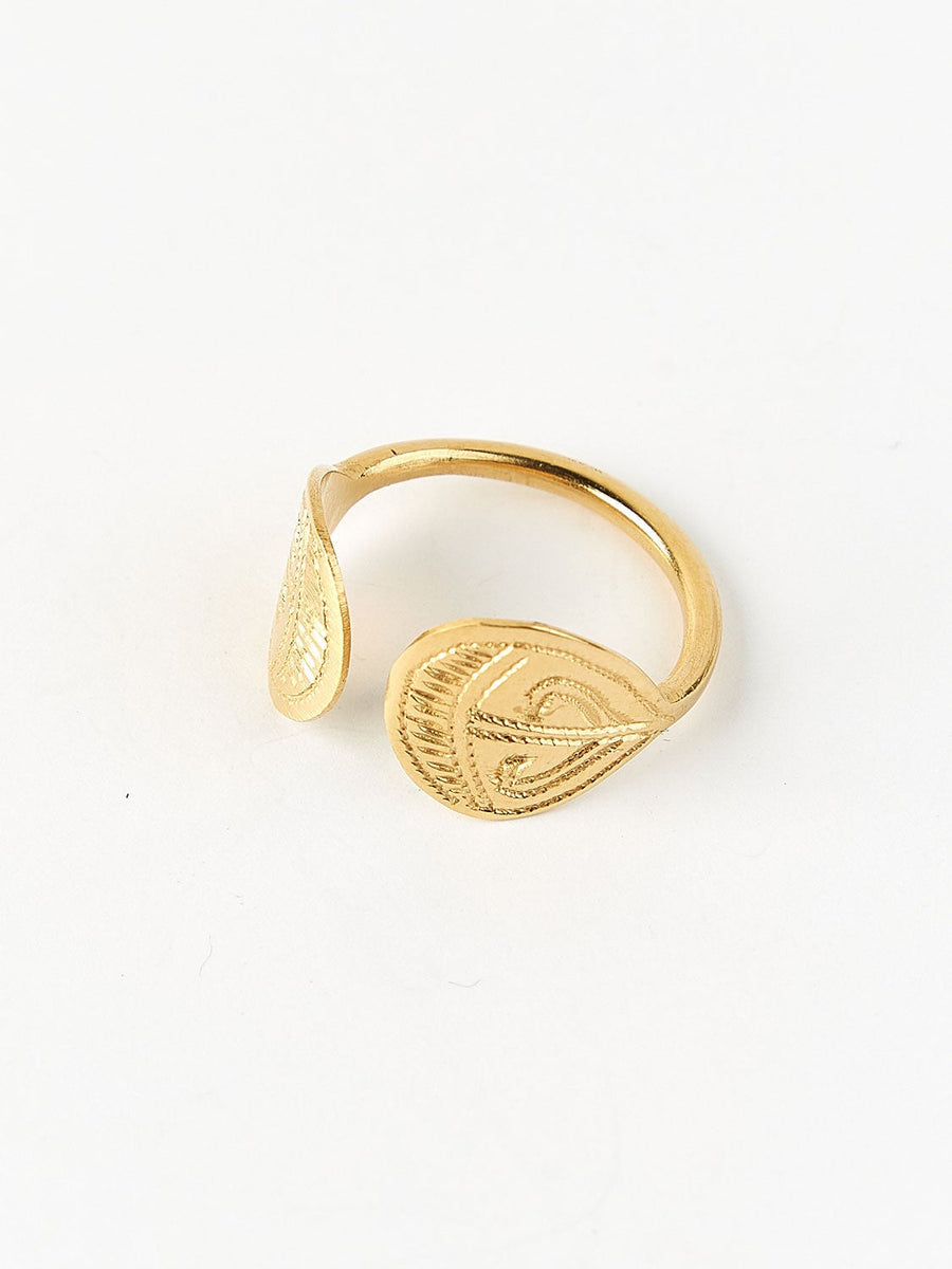 Bague palmette vermeil BAGUE ombre claire