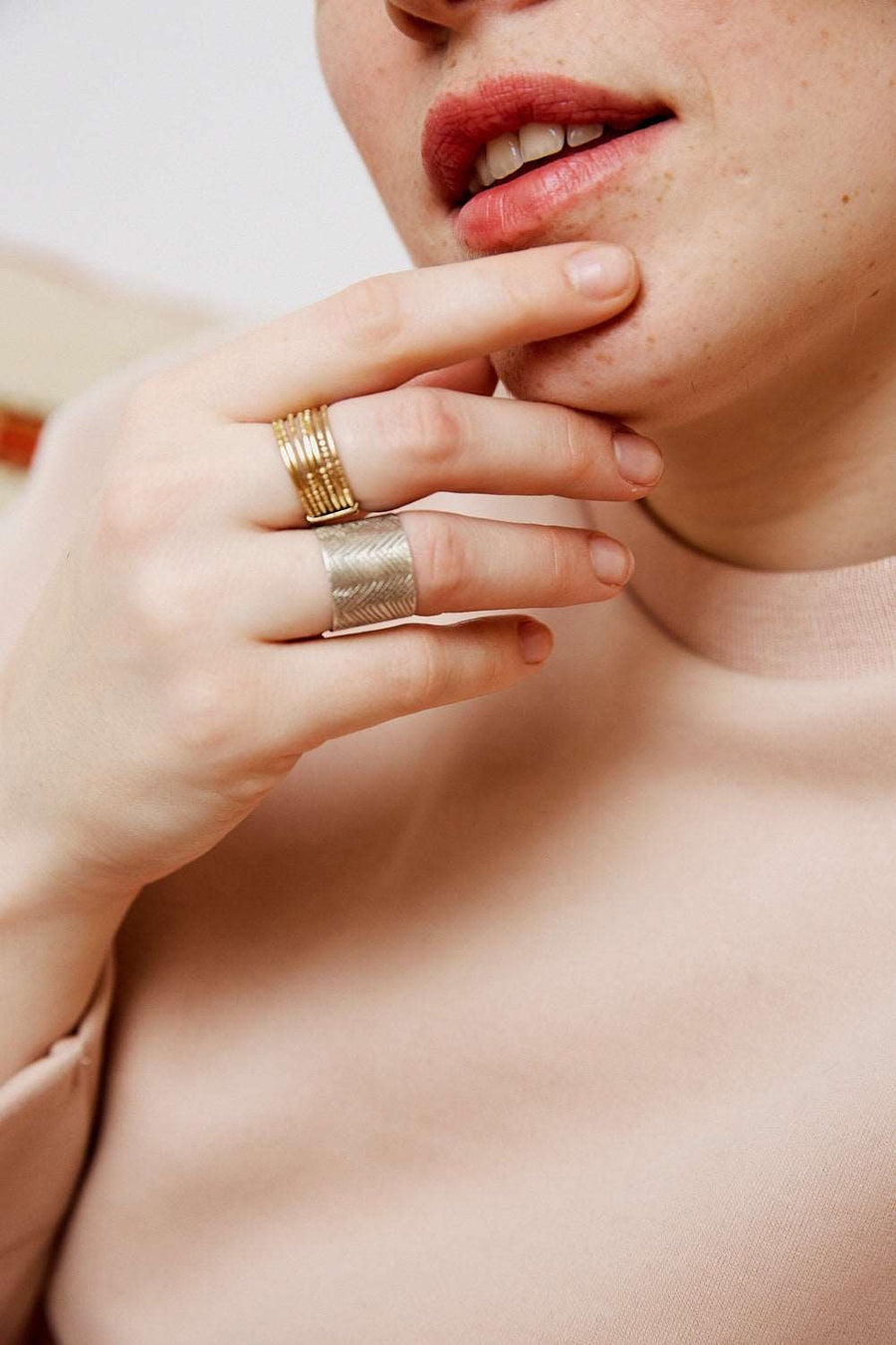 Bague Semainier x 7 vermeil BAGUE ombre claire 