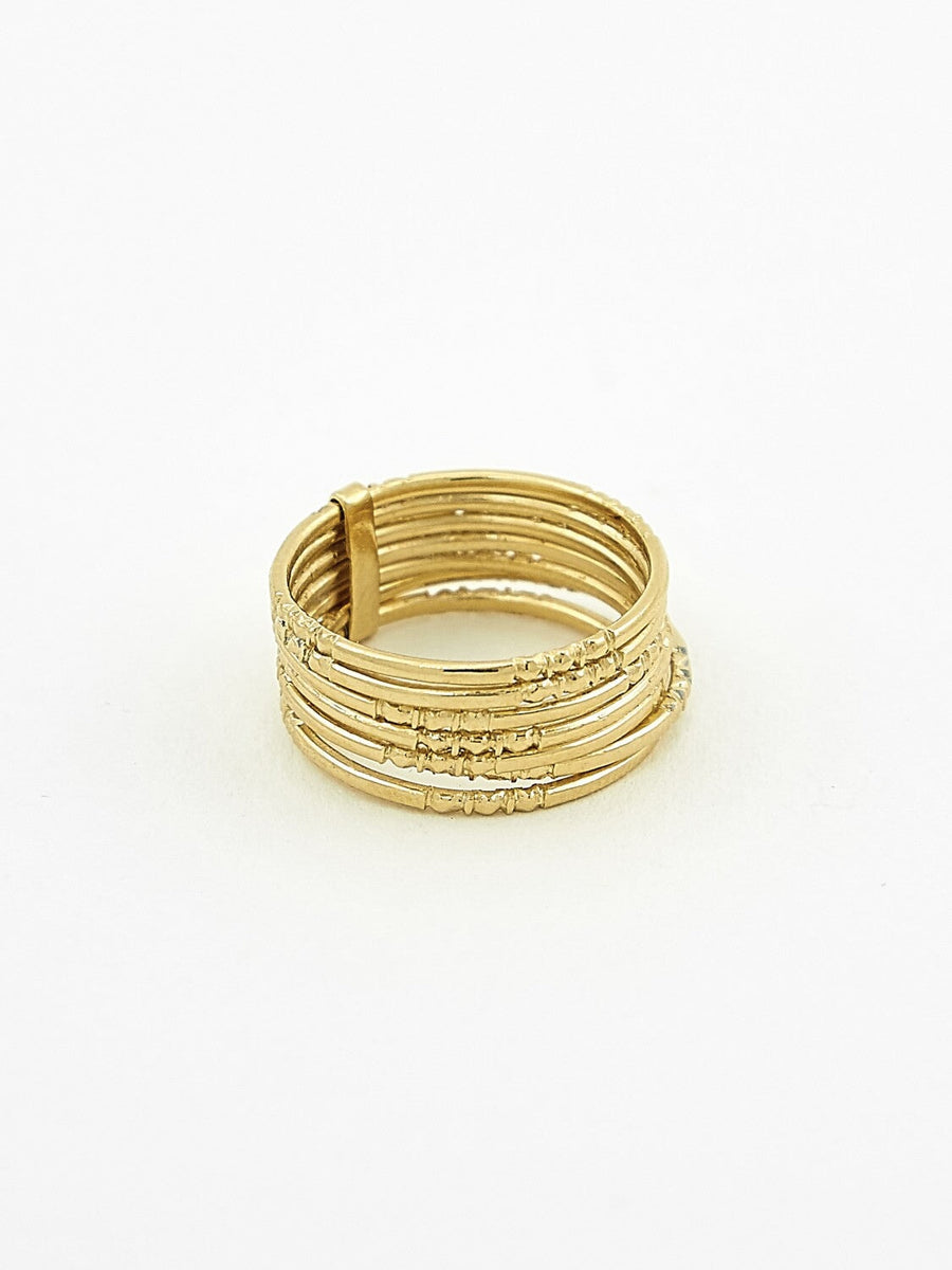 Bague Semainier x 7 vermeil BAGUE ombre claire 