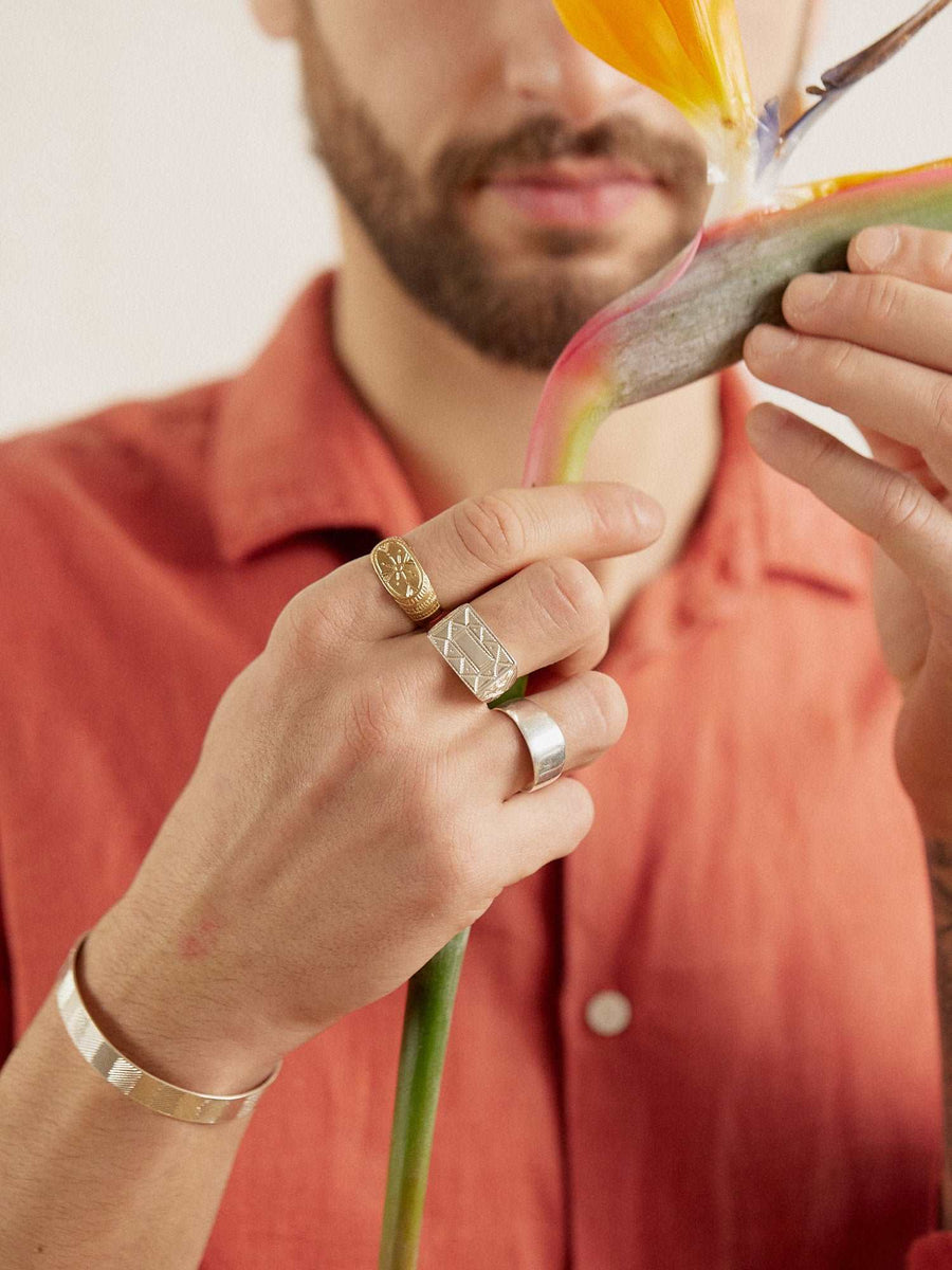 Bague Sufjan vermeil BAGUE ombre claire
