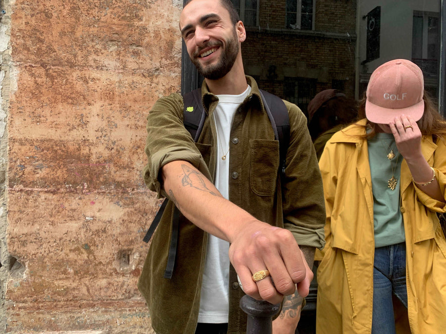 Bague Sufjan vermeil BAGUE ombre claire