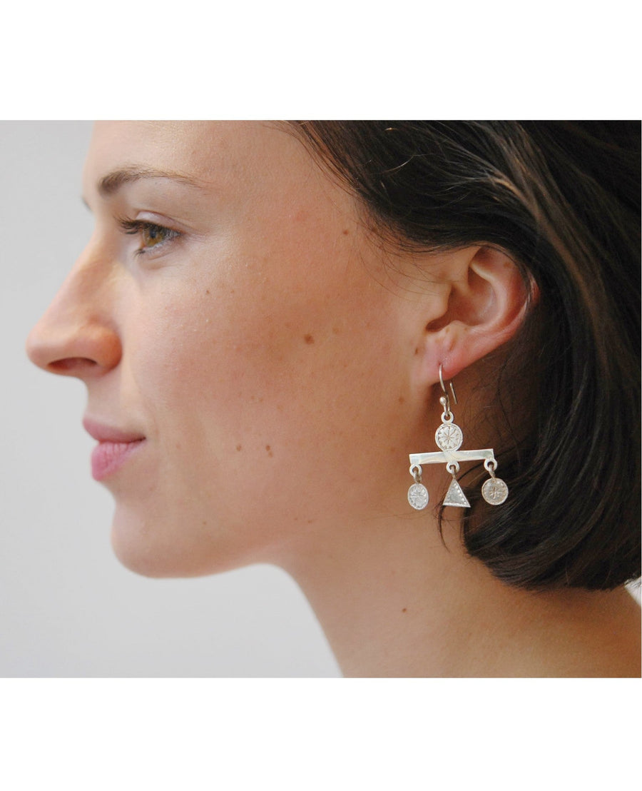 Boucles Antiques BOUCLES D'OREILLES ombre claire 