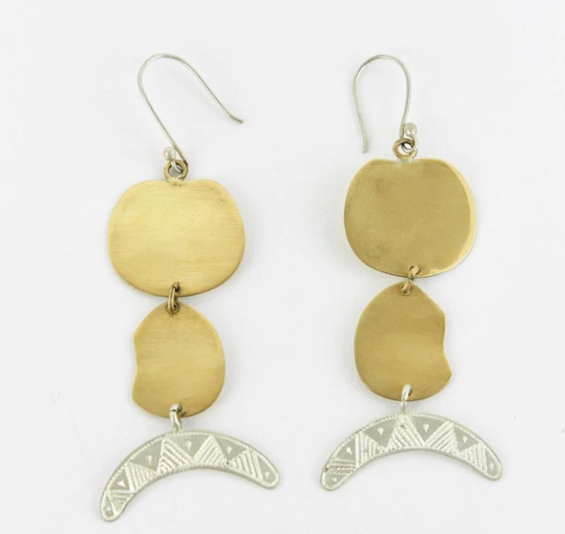 Boucles . HOGGAR BOUCLES D'OREILLES ombre claire