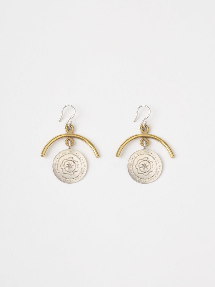 Boucles les retrouvailles BOUCLES D'OREILLES ombre claire