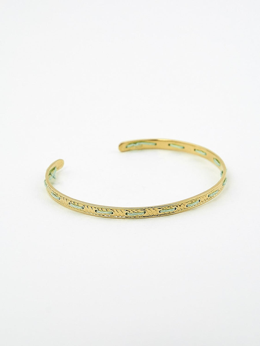 Bracelet fin brodé vermeil BRACELET ombre claire 