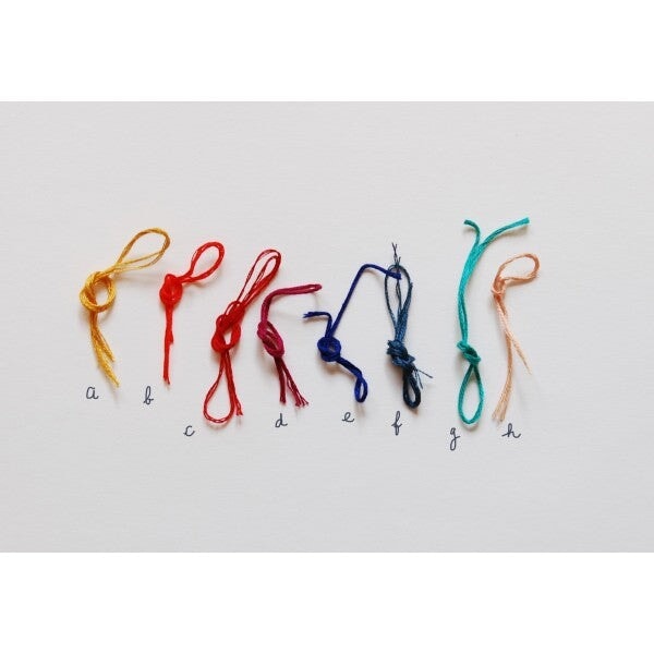 Bracelet fin brodé vermeil BRACELET ombre claire 