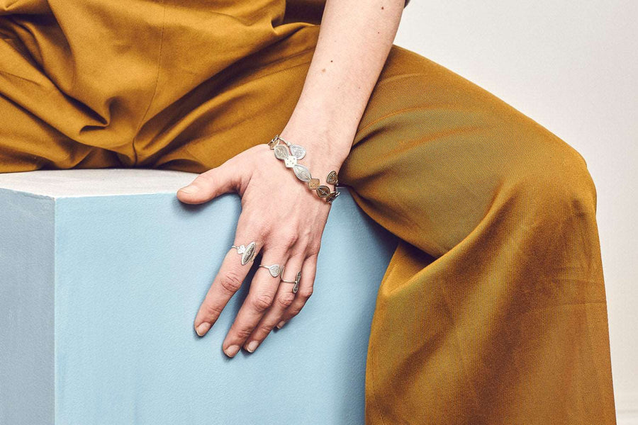 Bracelet Palmette argent BRACELET ombre claire 