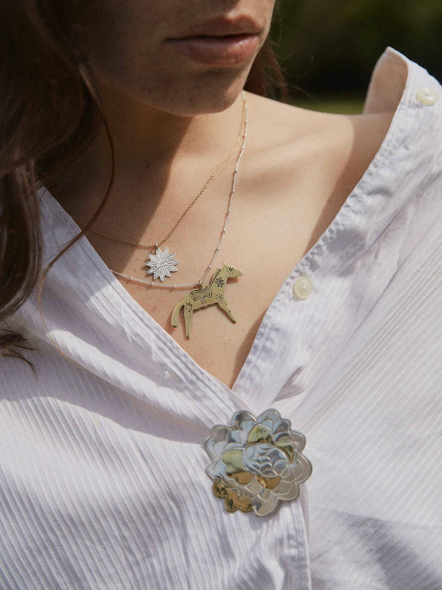 Broche Rose BROCHE ombre claire