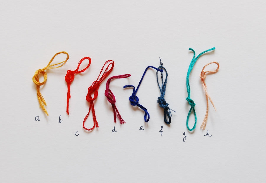 Collier Brodé vermeil COLLIER ombre claire 