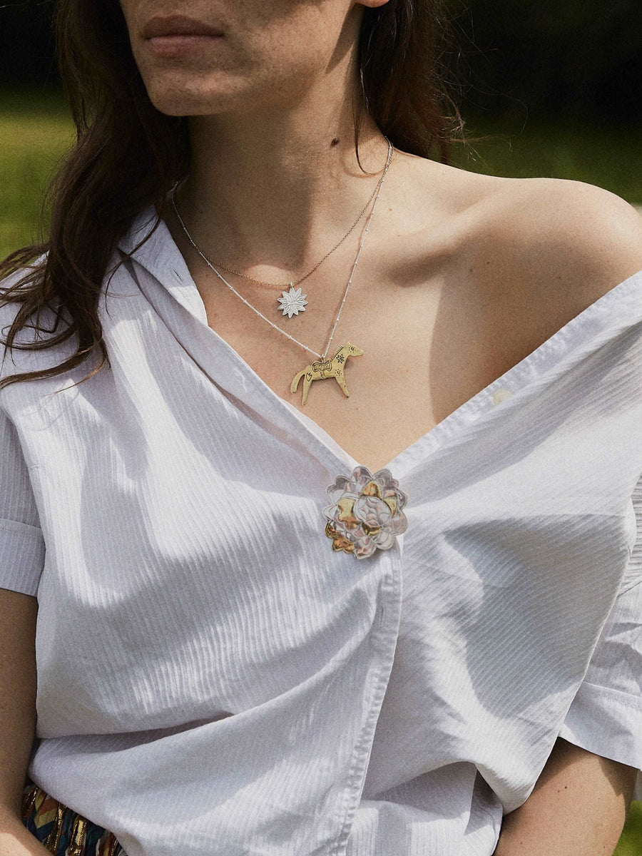 Collier carrousel bronze COLLIER ombre claire