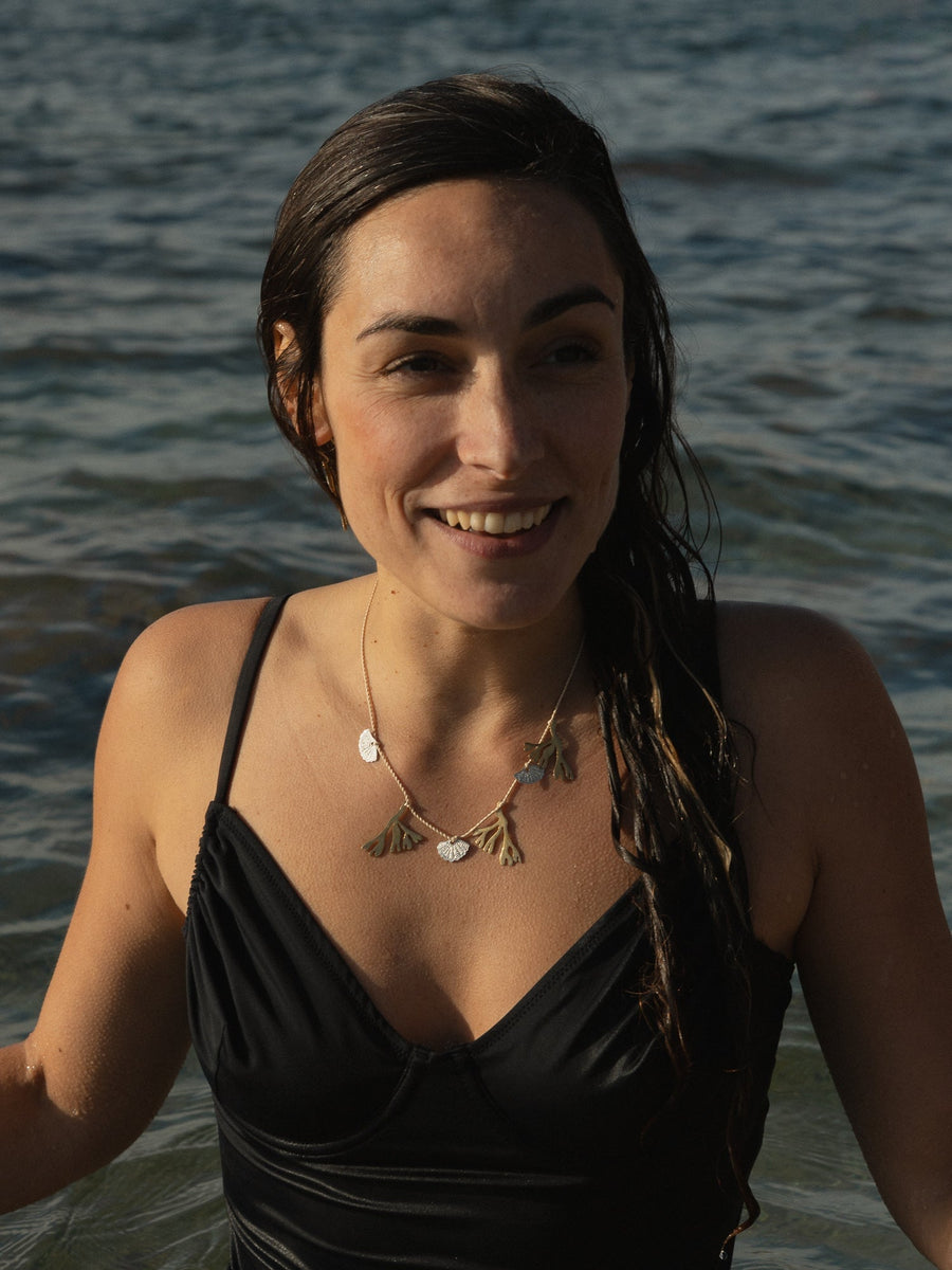 Collier eau salée COLLIER ombre claire