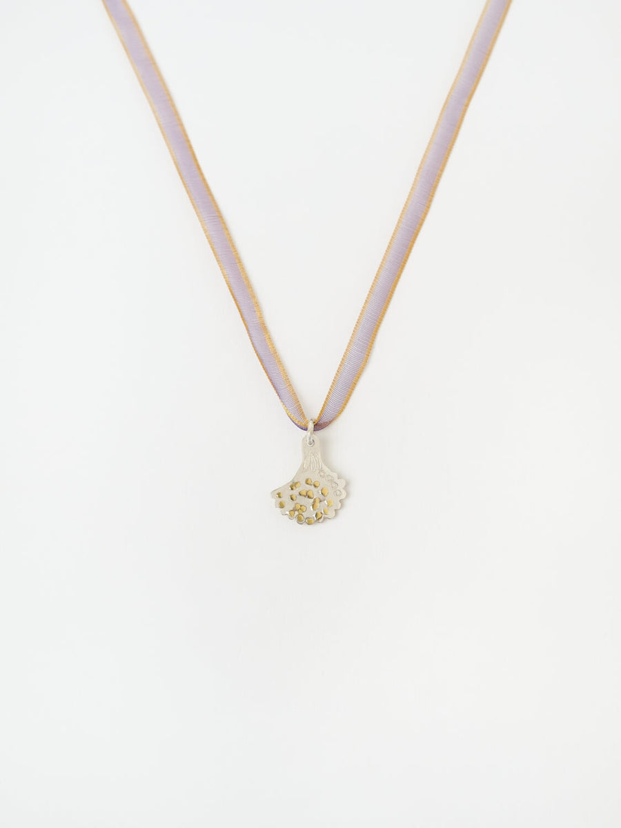 Collier fleur de trèfle COLLIER ombre claire