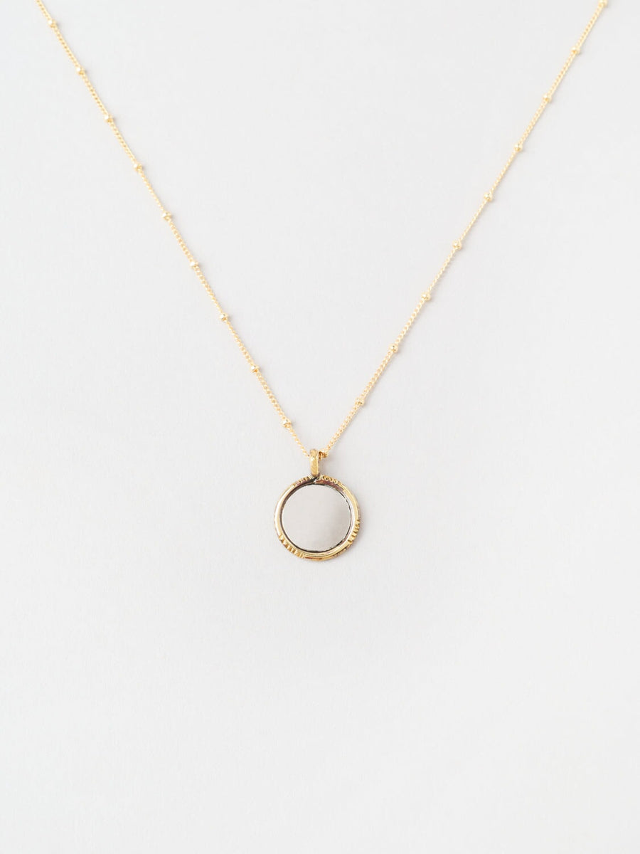 Collier médaille Azalée COLLIER ombre claire