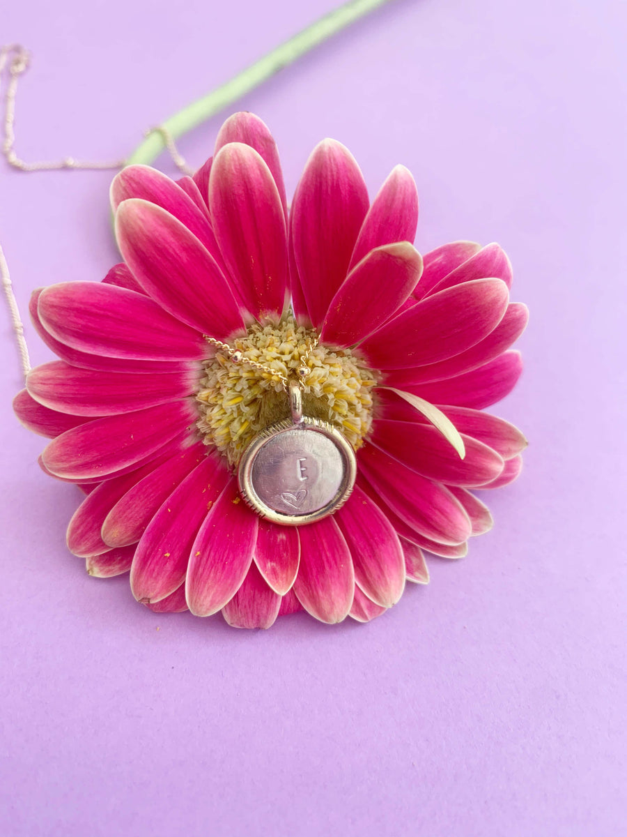 Collier médaille Azalée COLLIER ombre claire