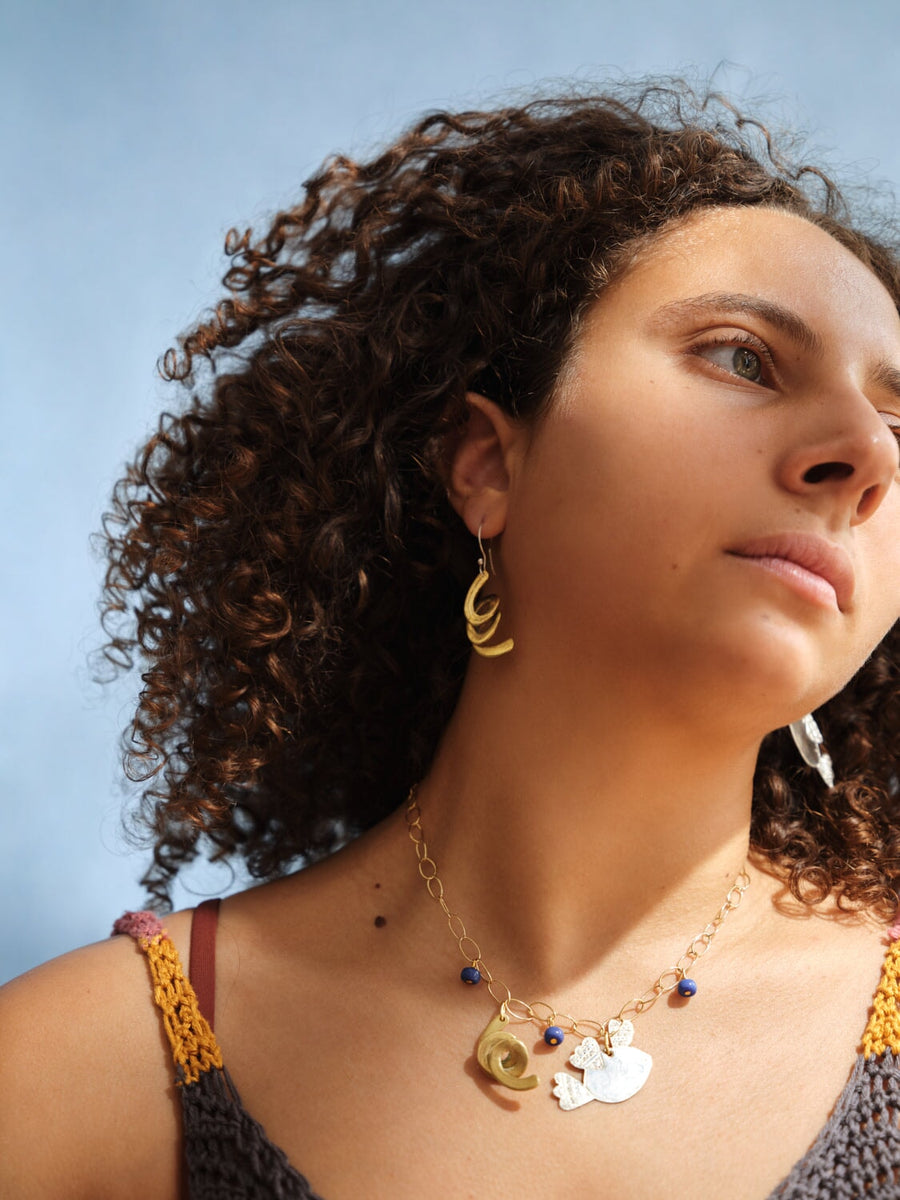 Collier poisson volant COLLIER ombre claire