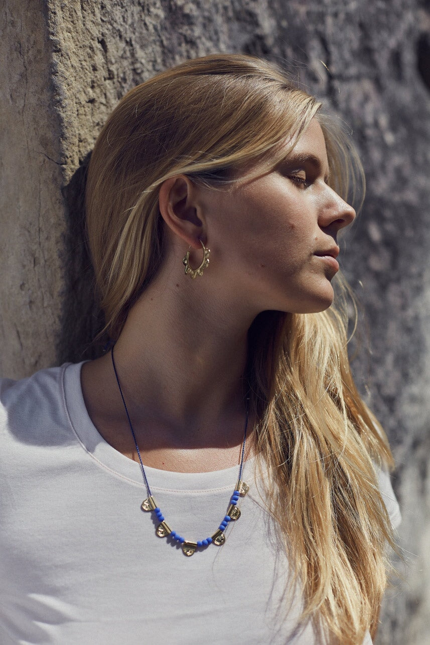 CREOLES TCHATCHAT BOUCLES D'OREILLES ombre claire 