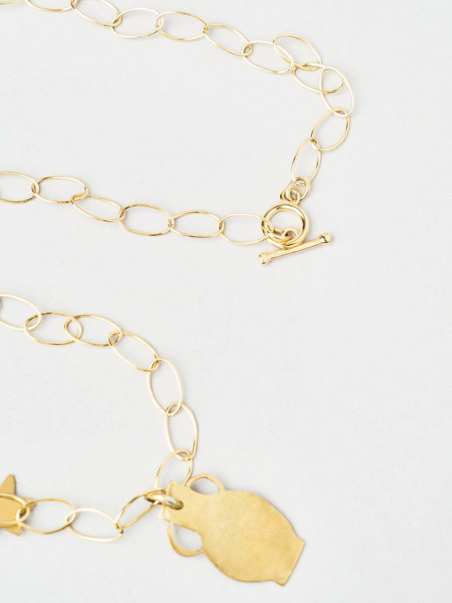 Grand collier récolte COLLIER ombre claire