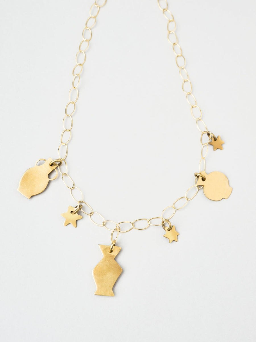 Grand collier récolte COLLIER ombre claire