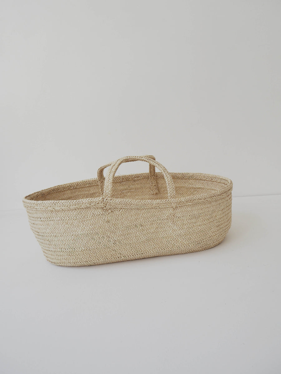 Long panier déco Hali CABAS ombre claire