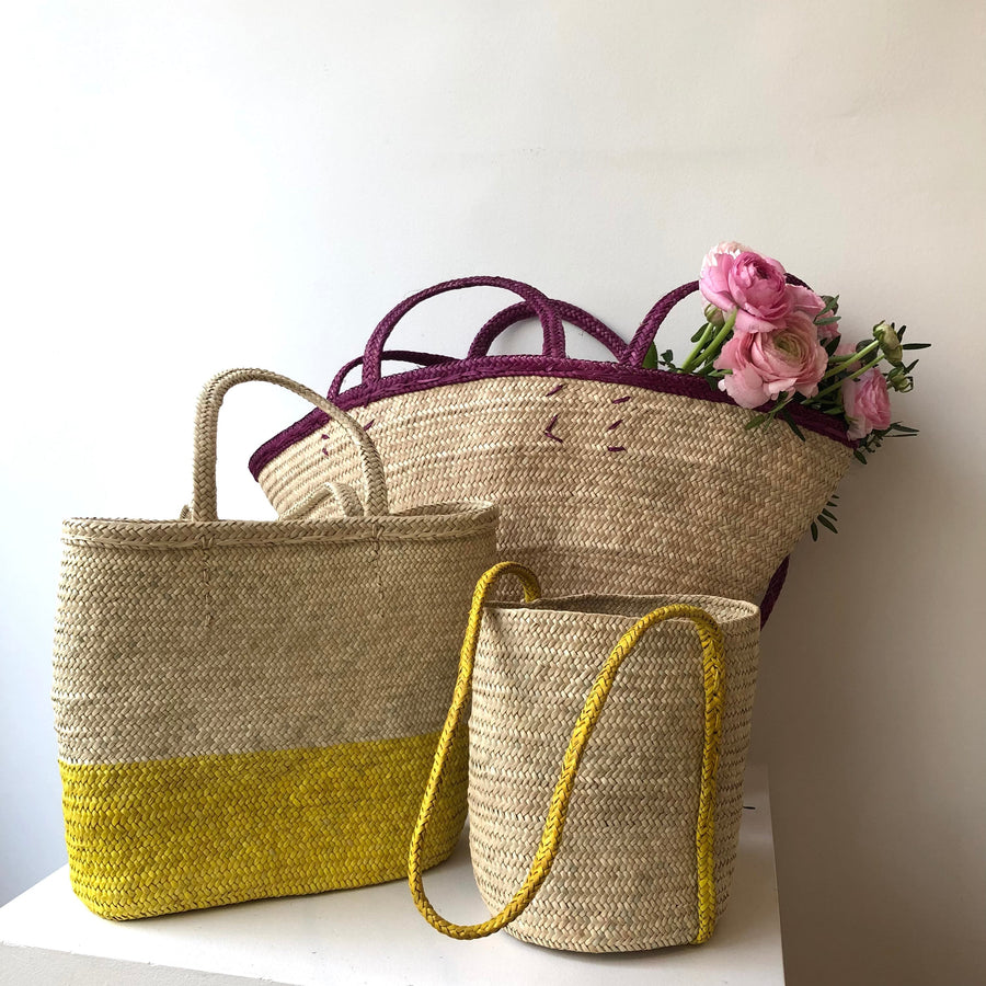 Panier de marché Mari double anse CABAS ombre claire