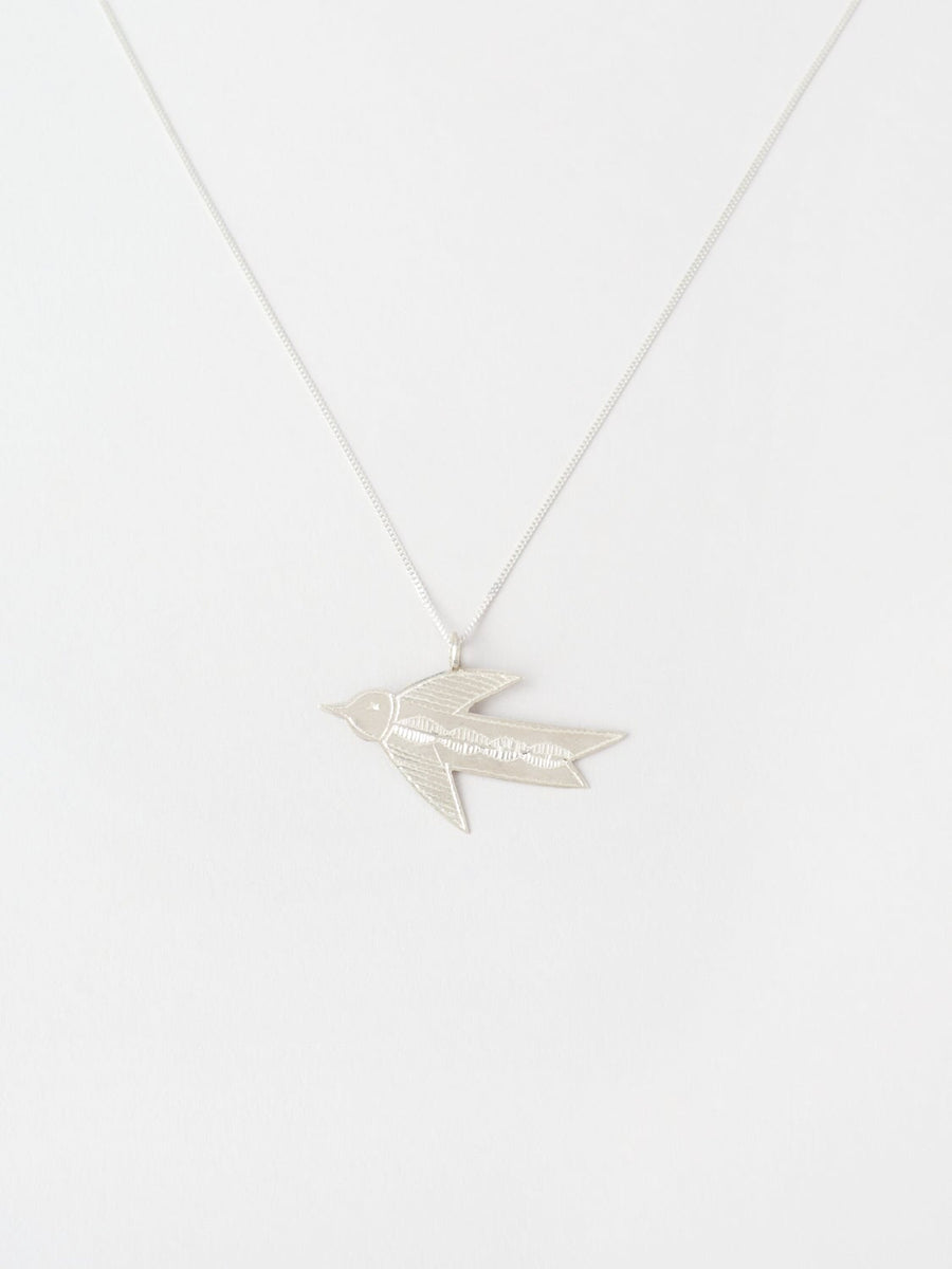 Sautoir Pendentif Hirondelle COLLIER ombre claire 