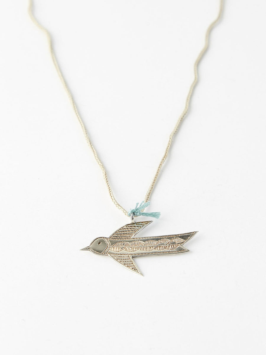 Sautoir Pendentif Hirondelle COLLIER ombre claire 