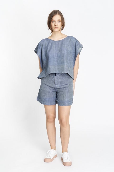 TOP EN LIN CARAVANE TOP ombre claire 